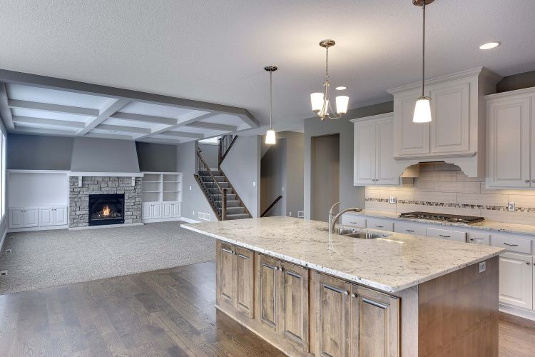Kitchen Great Room Creek Hill Custom