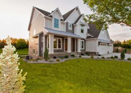 Custom Home Exterior Excelsior MN Creek Hill