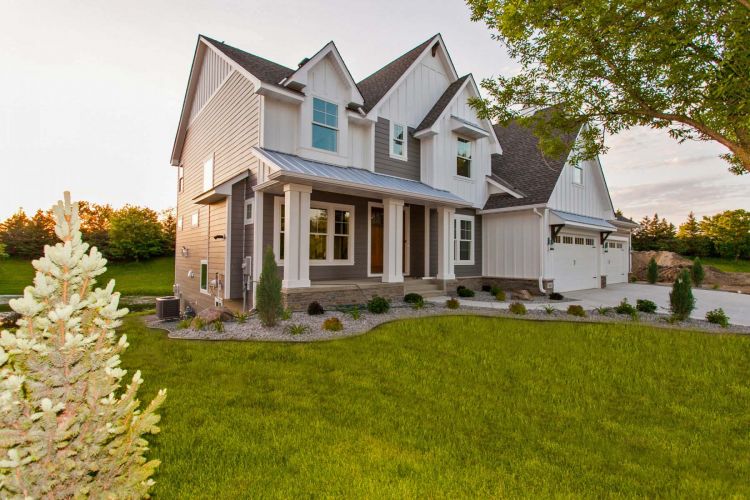 Custom Home Exterior Excelsior MN Creek Hill