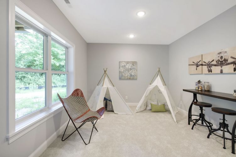 Rec Room Home Study Creek Hill Custom Homes